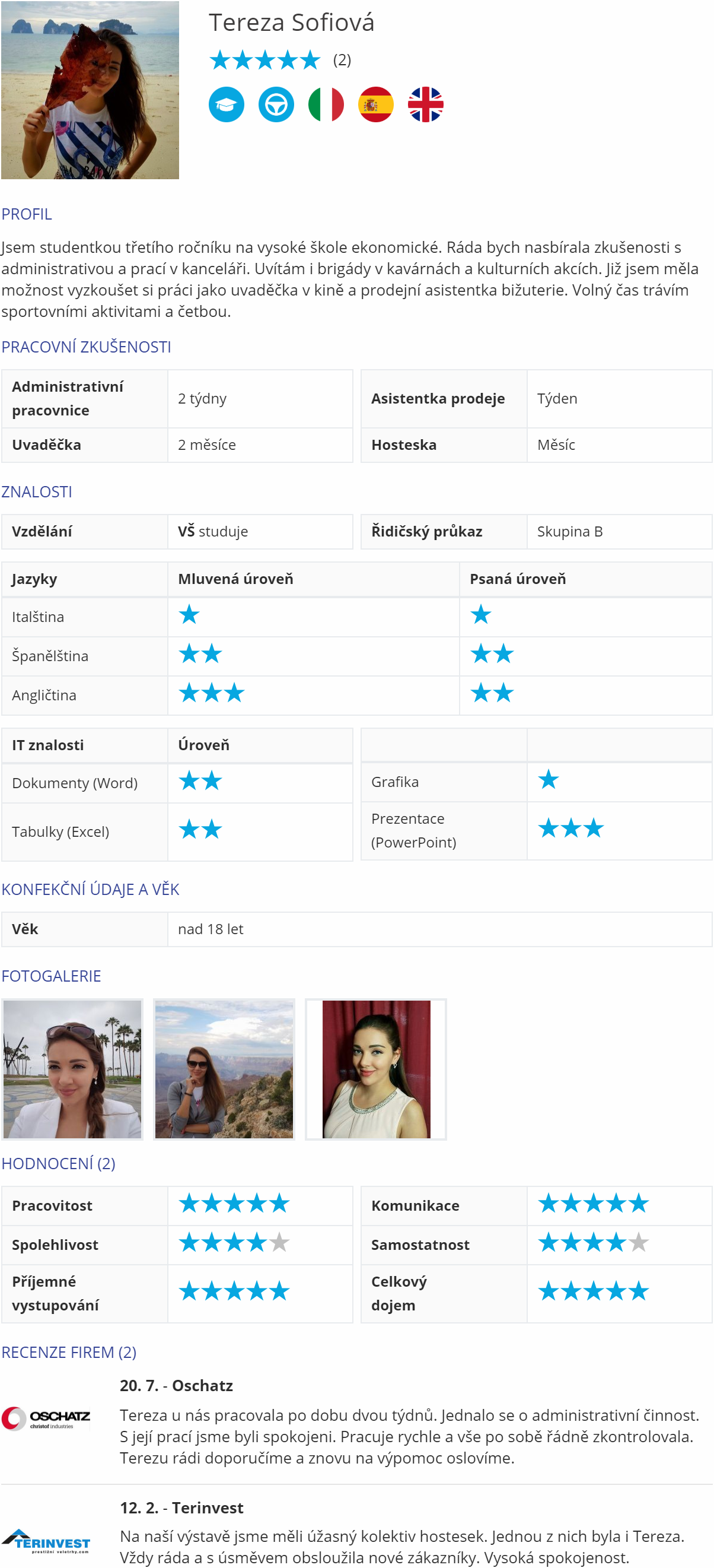 Načítání ukázky profilu...